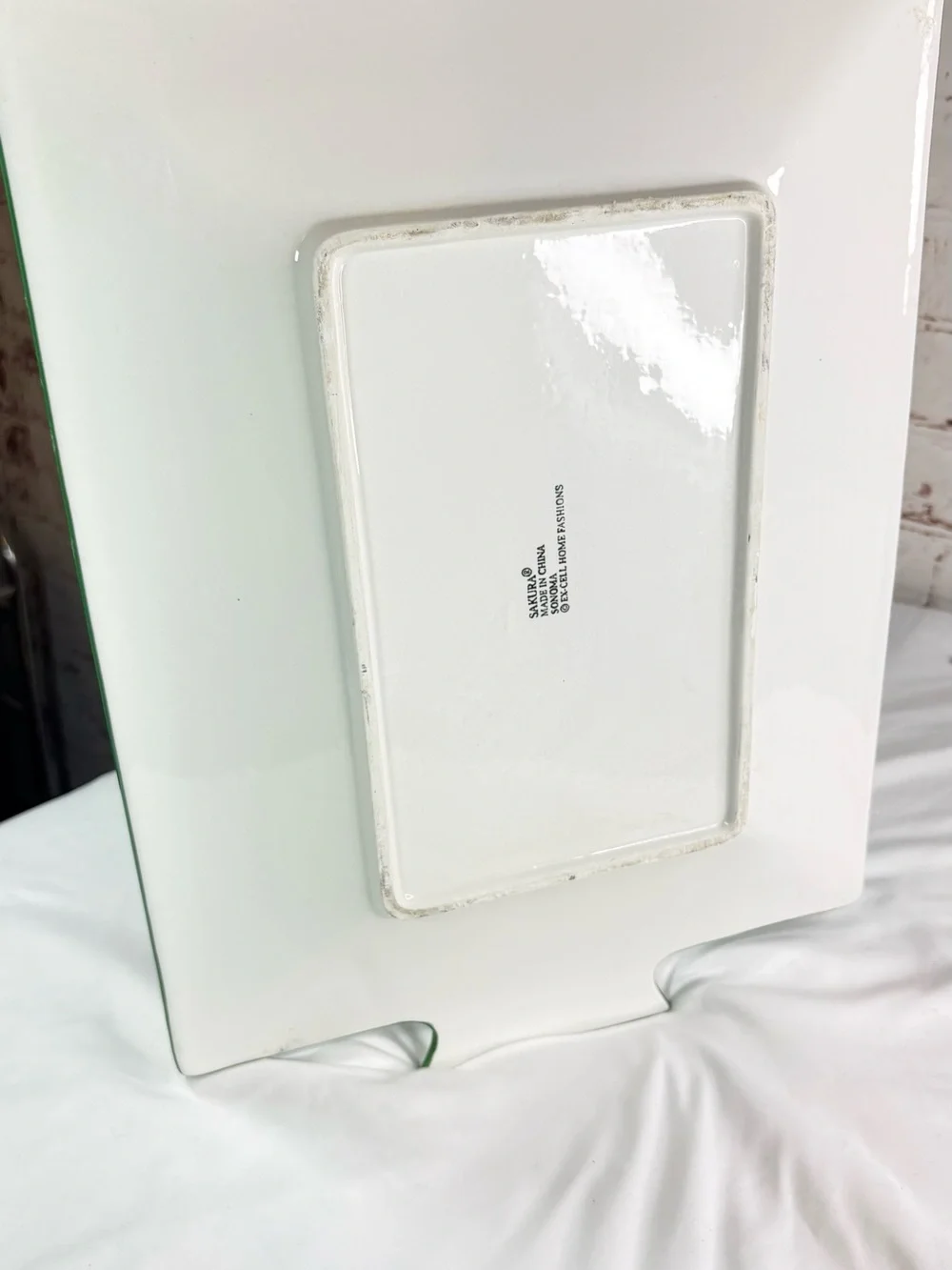 Sakura White with Black Logo Print